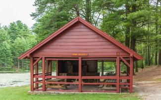Shelter at Pulaski State Park